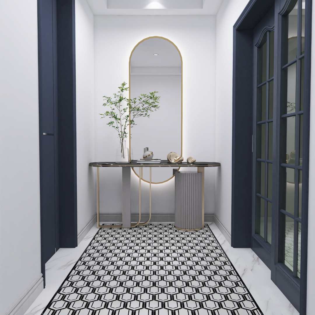 Argos Peak Carrara Marble Polished Mosaic