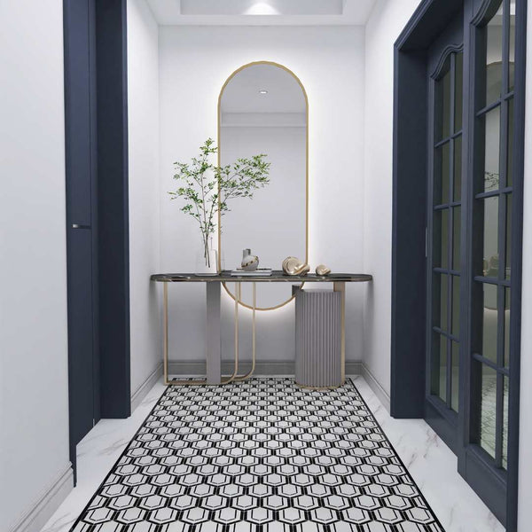 Argos Peak Carrara And Thassos Marble Polished Mosaic