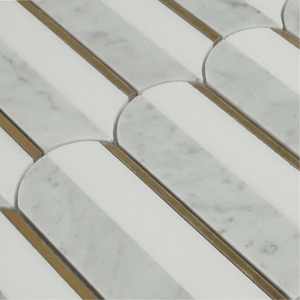 Mad Decade 12" x 12" Marble Mosaic Wall & Floor Tile