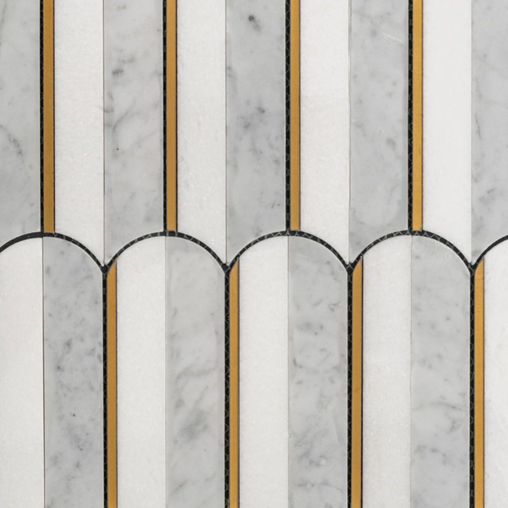 Mad Decade 12"x12" Marble Polished Mosaic