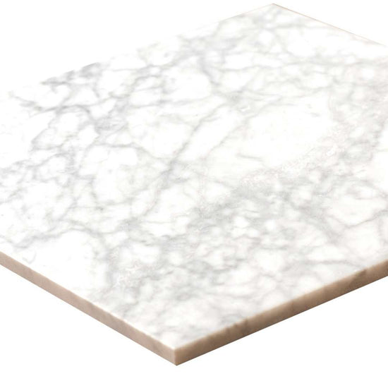 Checkmate 12" x 12" Carrara Marble Honed Tile