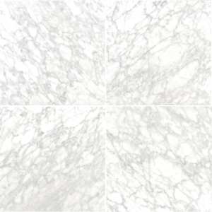 Checkmate 12" x 12" Carrara Marble Honed Tile