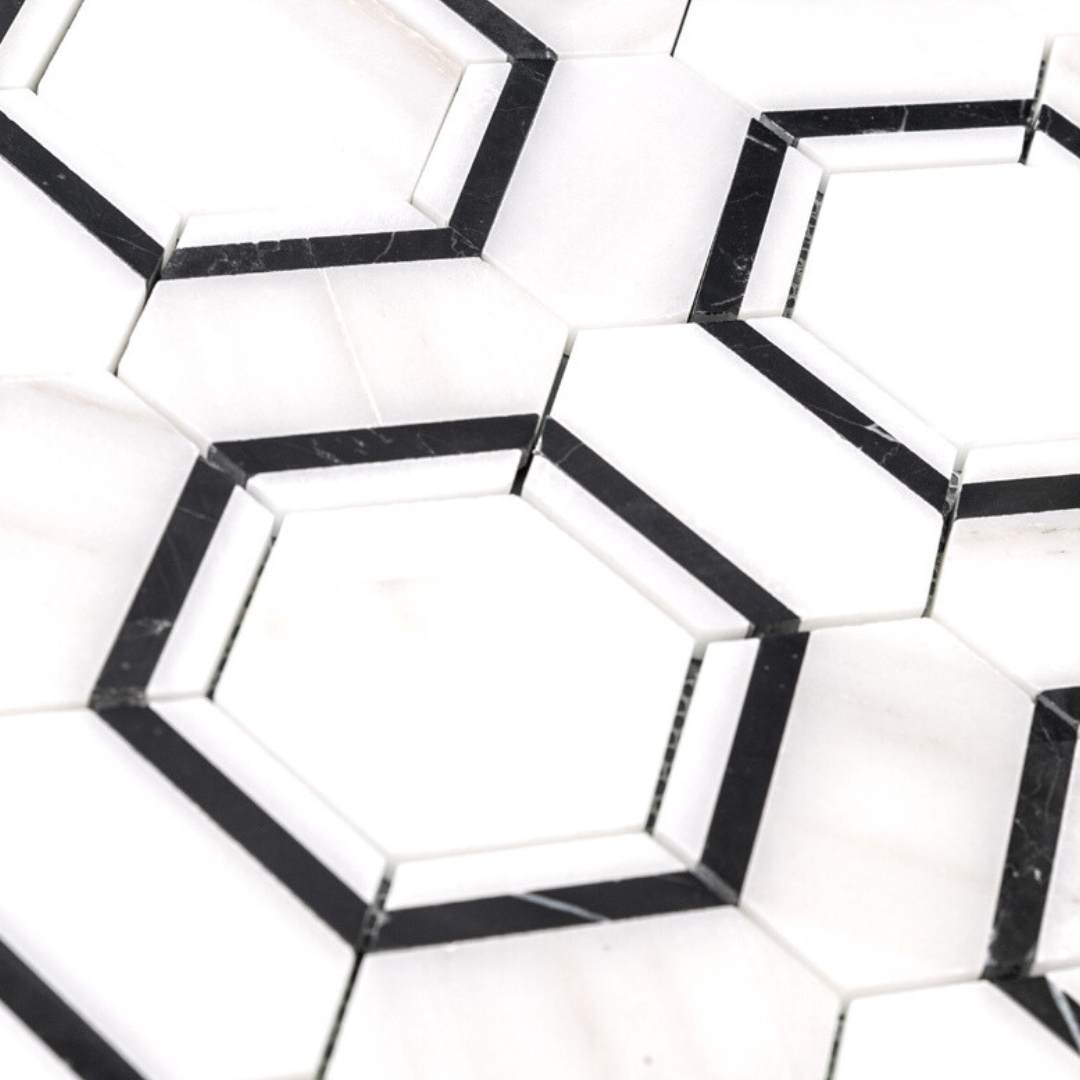 Pelta Orb Marble Polished Mosaic