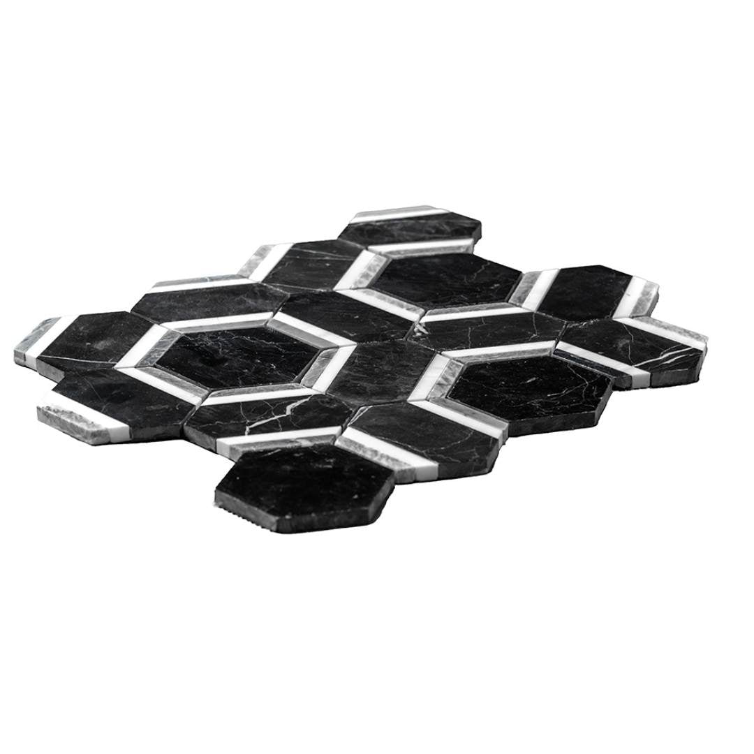 Pelta Orb Marble Polished Mosaic