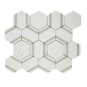 Pelta Orb Marble Polished Mosaic