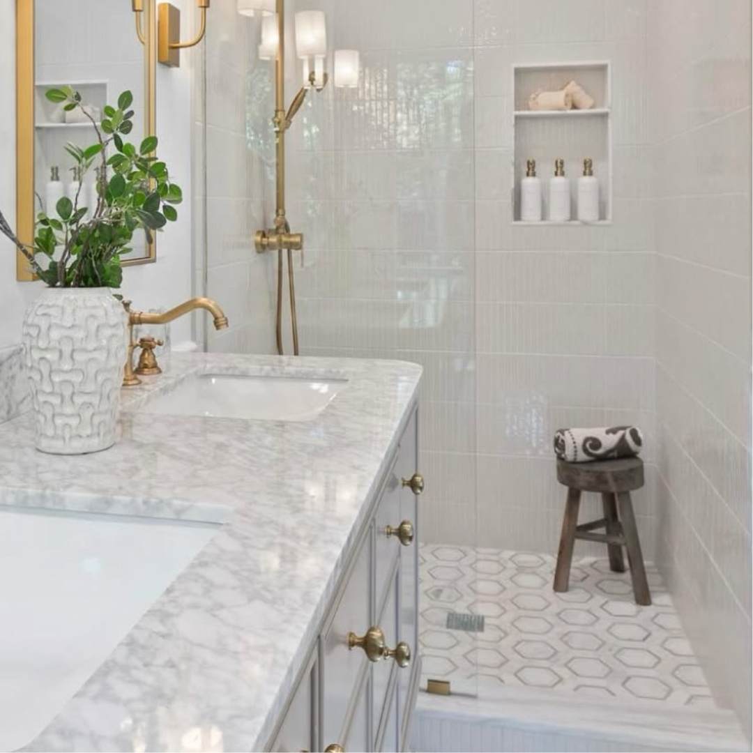 Pelta Orb Marble Polished Mosaic