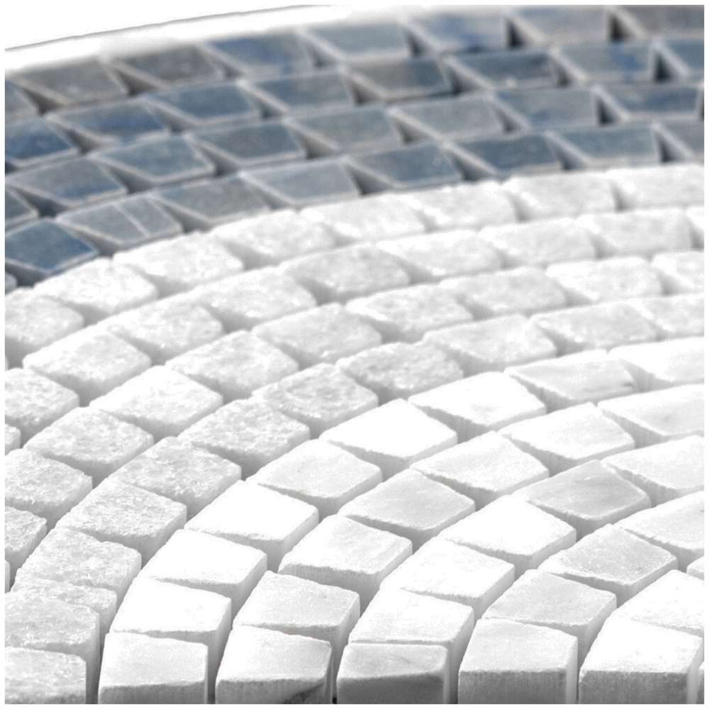 Brise 8" x 9" Azules Marble Polished Mosaic