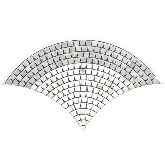 Brise 8" x 9" Blanco Marble Polished Mosaic