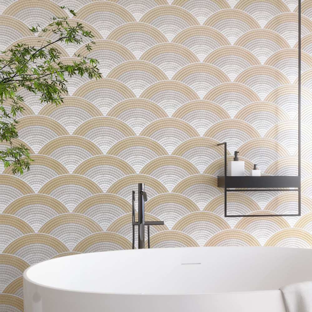 Brise Crema Marble Mosaic 0.50sf/sh