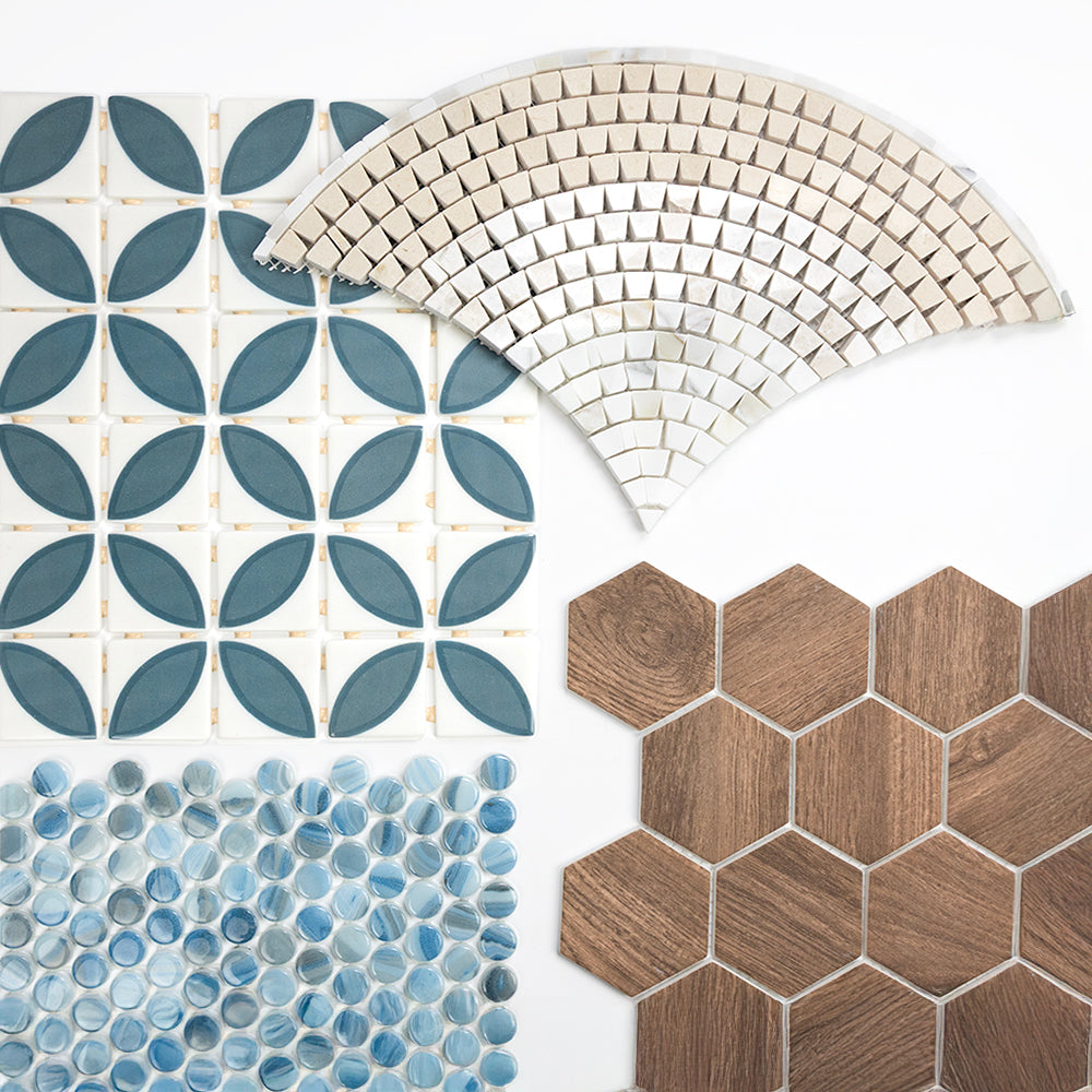 Eterna Penny 12"x12" Recycled Glass Mosaic Tile