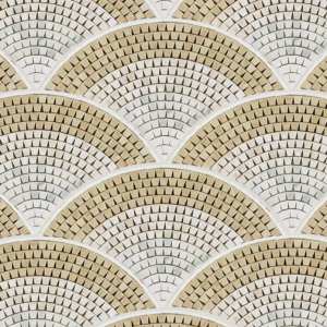 Brise 8" x 9" Crema Marble Polished Mosaic