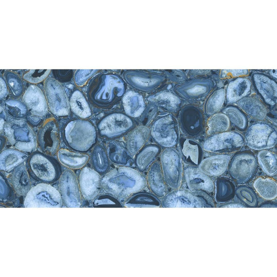 Geode 24" x 48" Blue Polished Porcelain Wall & Floor Tile