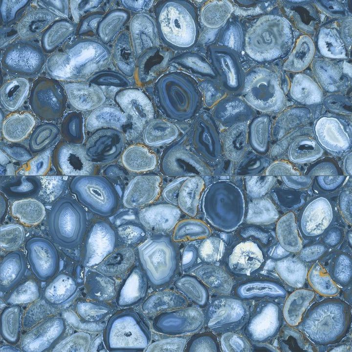 Geode 24"x48" Blue Porcelain Polished Tile