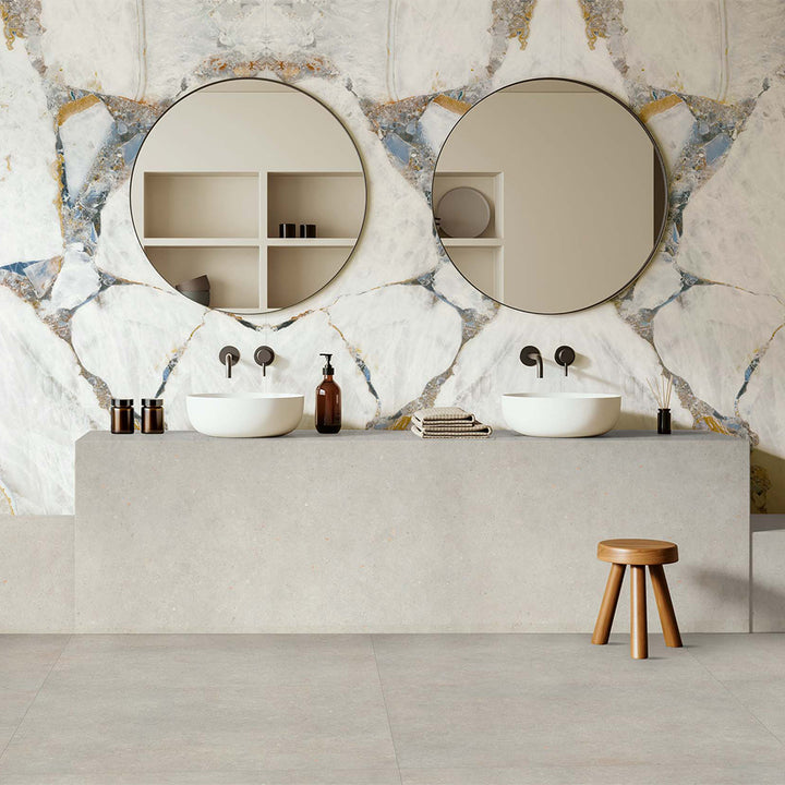 Geode 24"x48" Bright Precious Porcelain Polished Tile