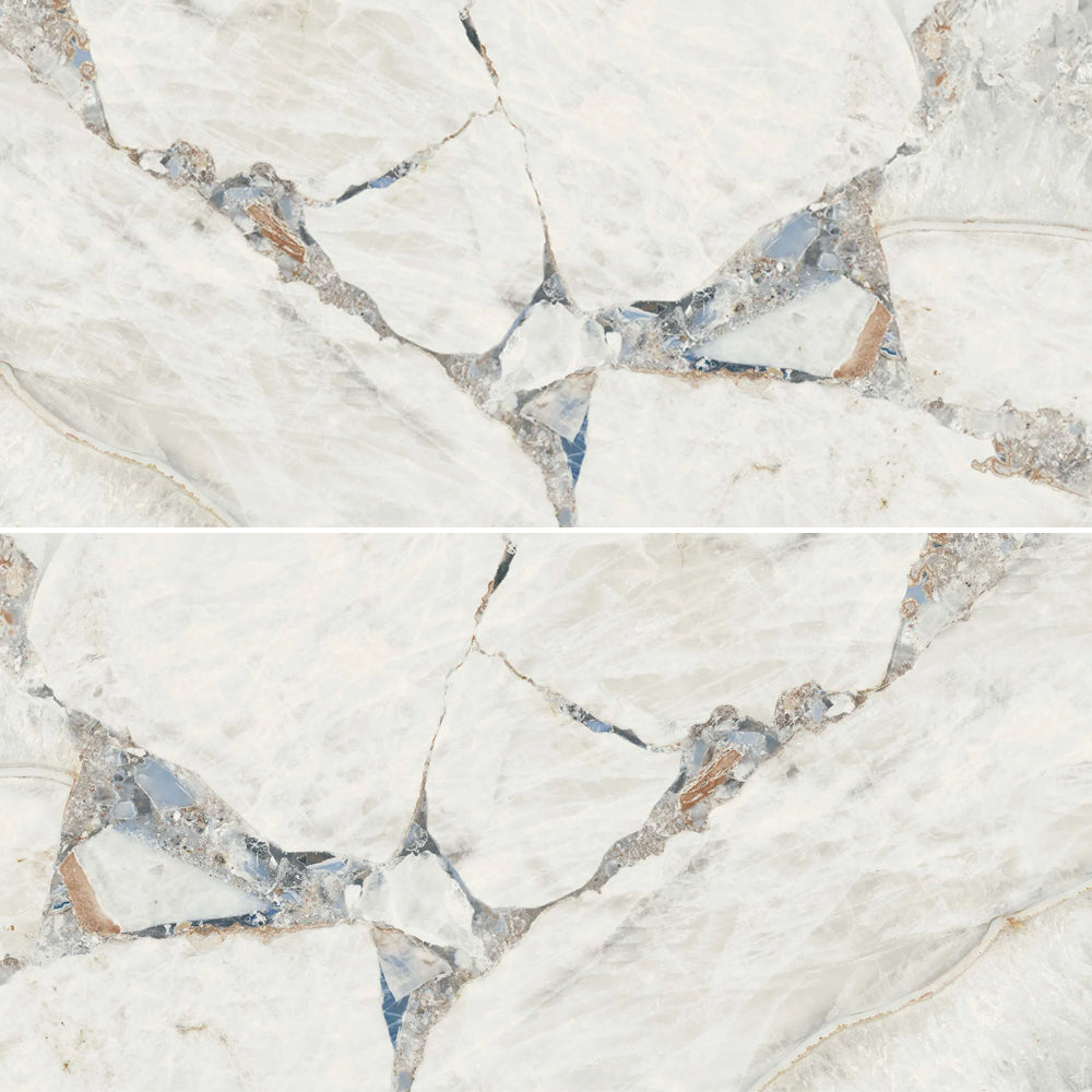 Geode 24"x48" Bright Precious Porcelain Polished Tile