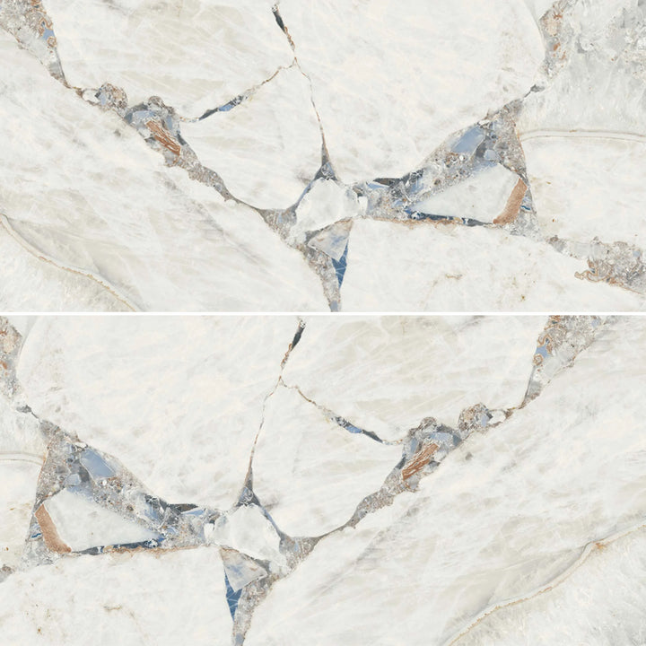 Geode 24"x48" Bright Precious Porcelain Polished Tile