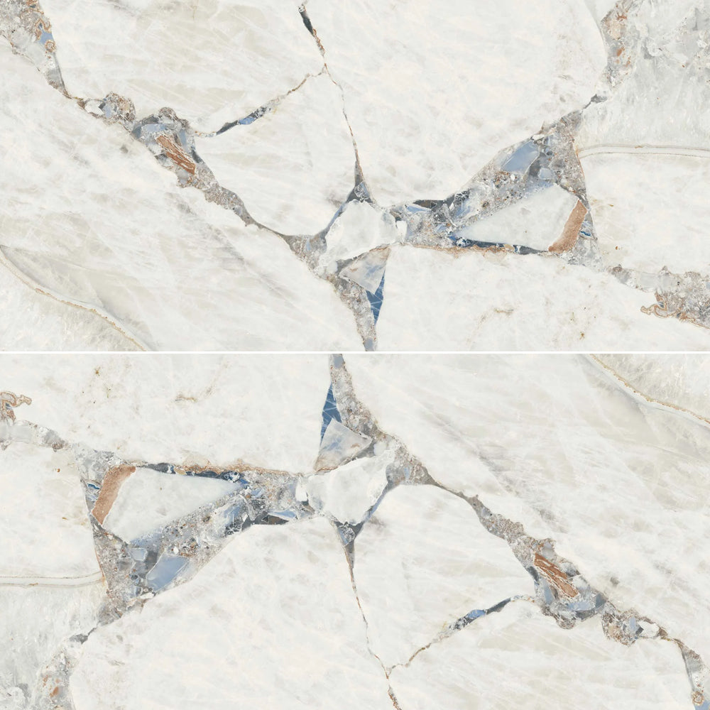 Geode 24"x48" Bright Precious Porcelain Matte Tile
