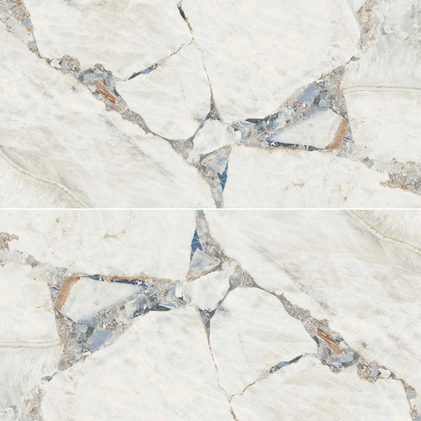 Geode 24"x48" Bright Precious Porcelain Matte Tile