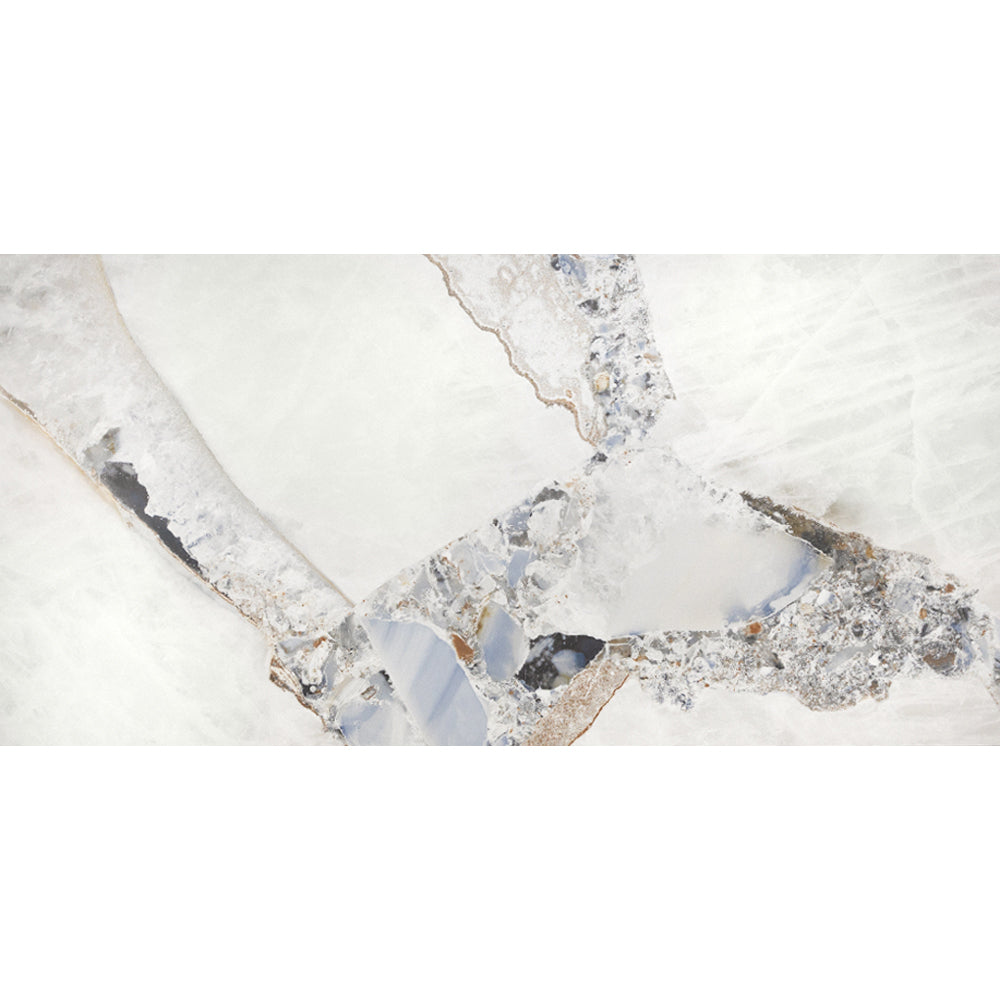 Geode 24"x48" Bright Precious Porcelain Matte Tile