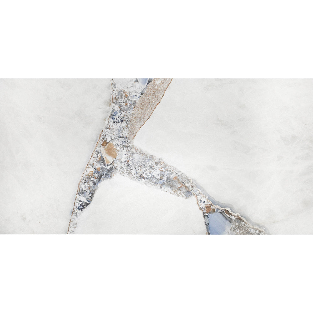 Geode 24"x48" Bright Precious Porcelain Matte Tile