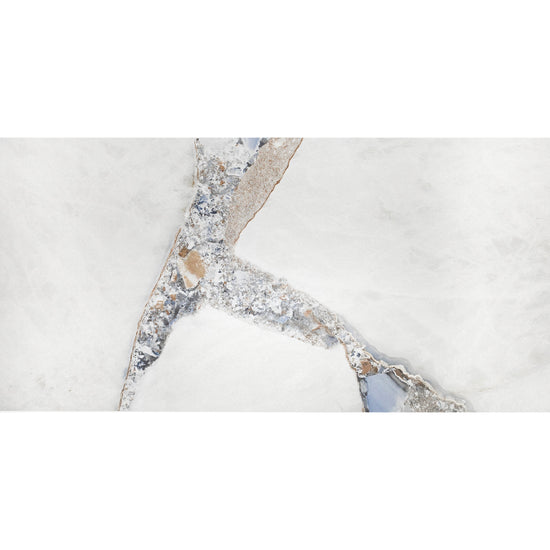 Geode 24"x48" Bright Precious Porcelain Matte Tile