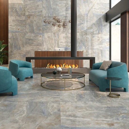 Adonis 24"x48" Blue Porcelain Polished Tile