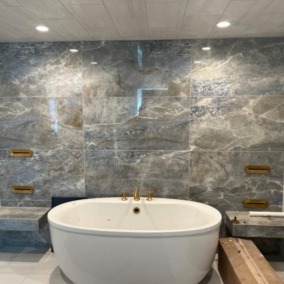 Adonis 24"x48" Blue Porcelain Polished Tile