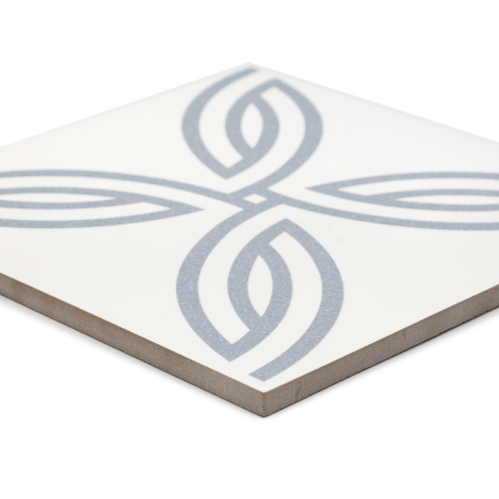 Kindred 8"x8" Blanco Porcelain Matte Tile