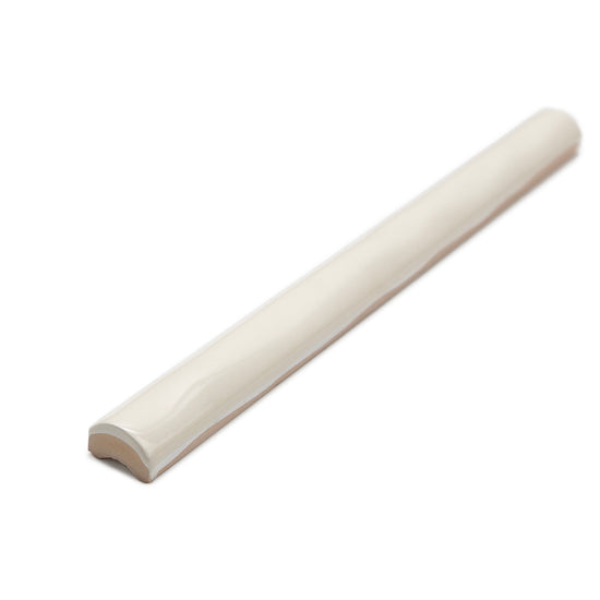 Chelsea 1" x 10" Bone Ceramic Glossy Pencil