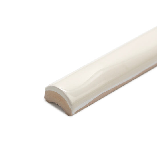 Chelsea 1" x 10" Bone Ceramic Glossy Pencil