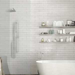 Chelsea 2" x 10" Gris Ceramic Glossy Tile