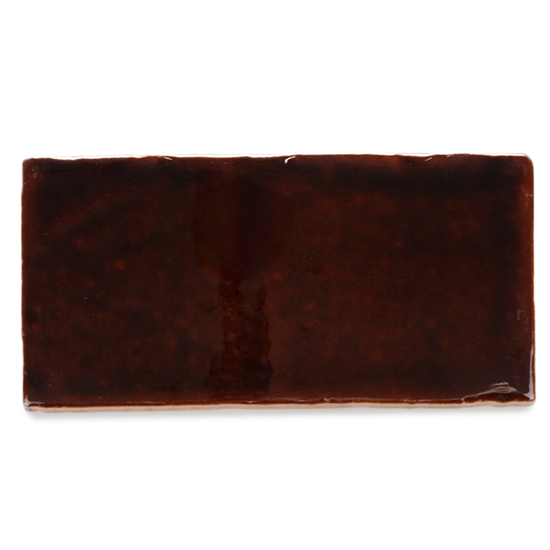 Diana 3"x6" Burnt Caramel Ceramic Glossy Tile
