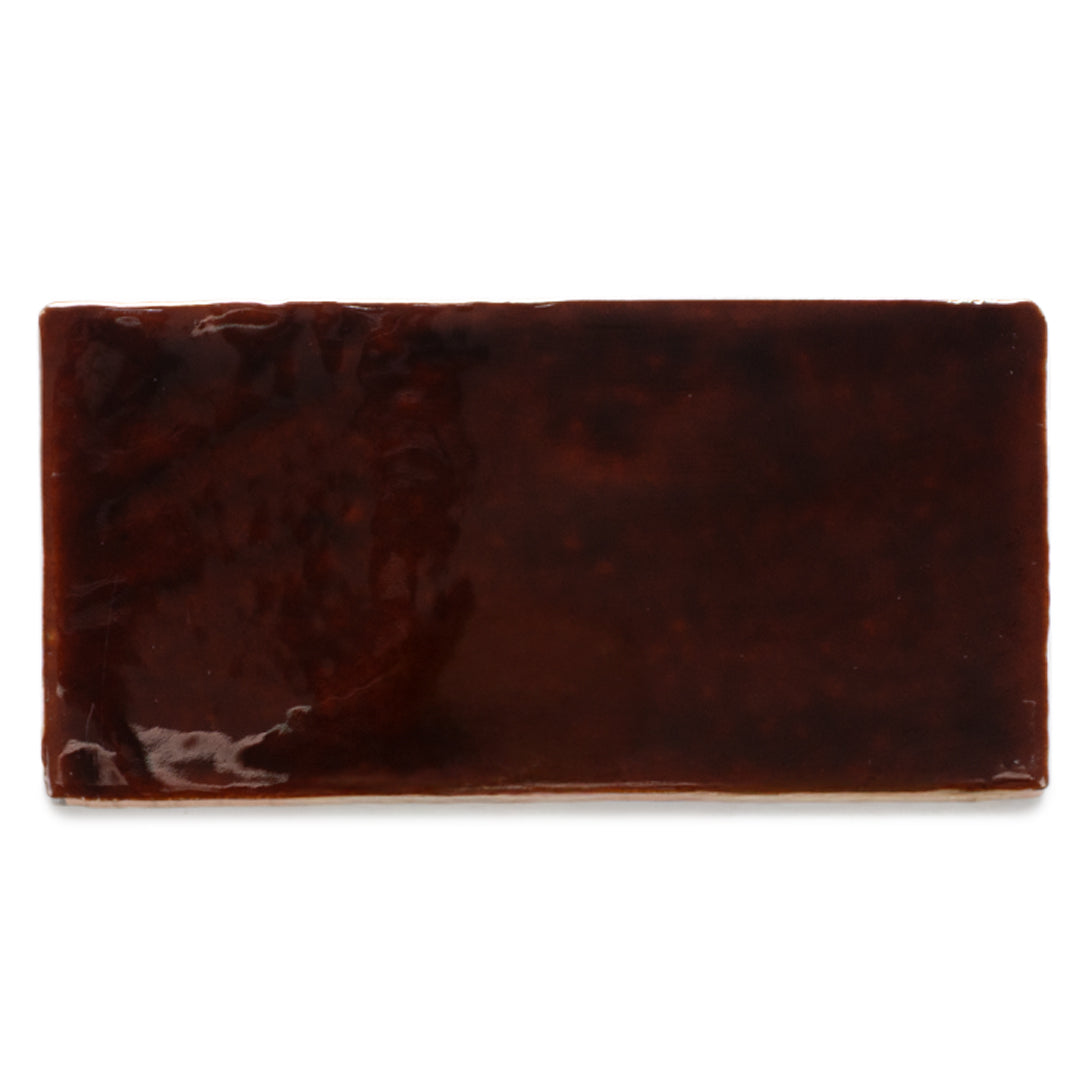 Diana 3"x6" Burnt Caramel Ceramic Glossy Tile