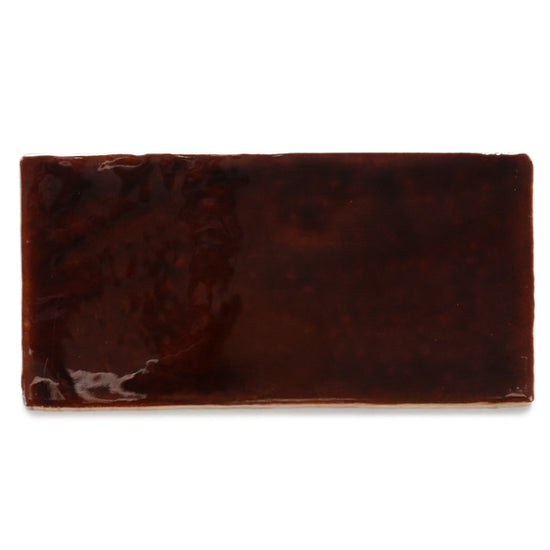 Diana 3"x6" Burnt Caramel Ceramic Glossy Tile