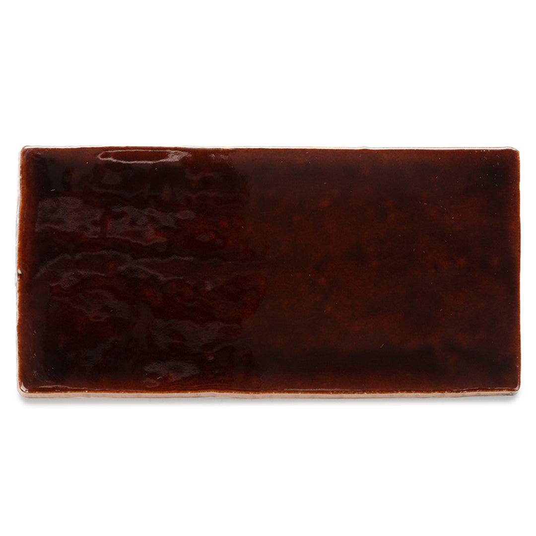 Diana 3"x6" Burnt Caramel Ceramic Glossy Tile