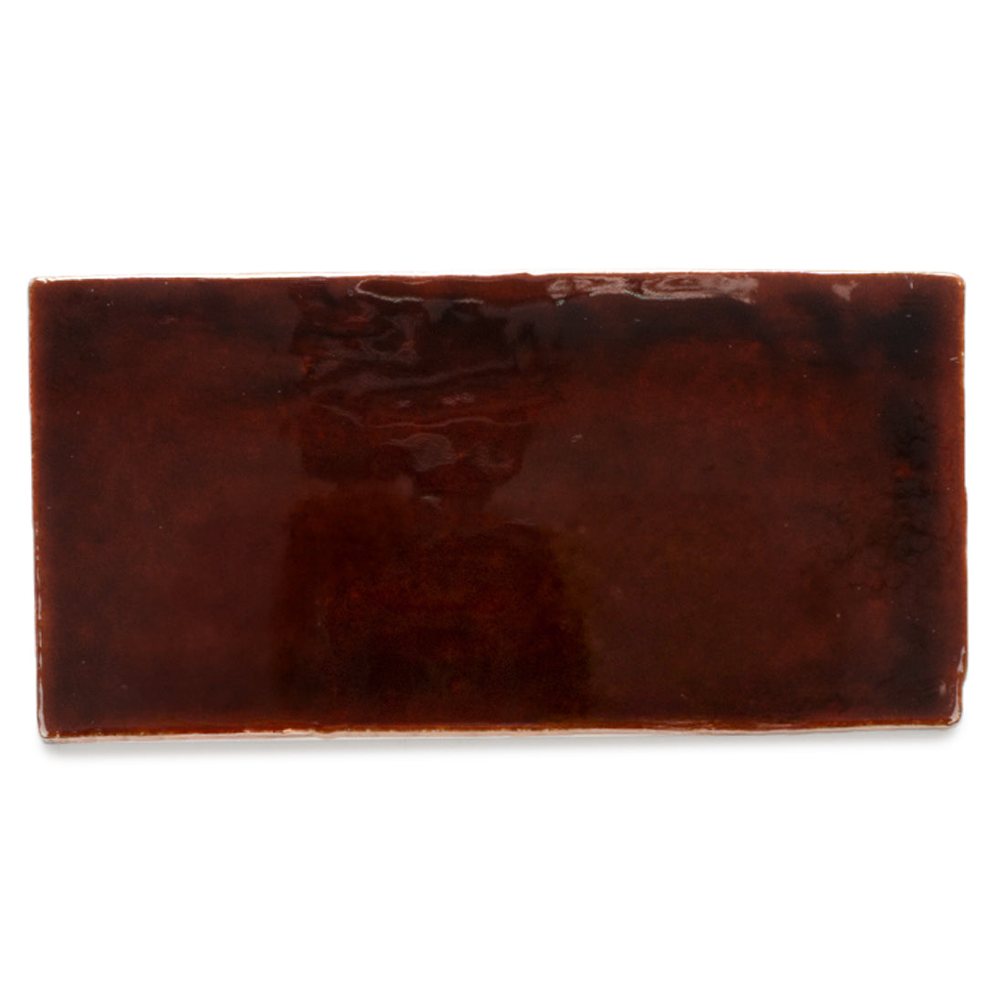 Diana 3"x6" Burnt Caramel Ceramic Glossy Tile