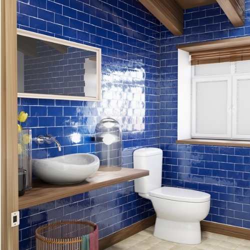 Diana 3" x 6" Cobalt Ceramic Glossy Tile