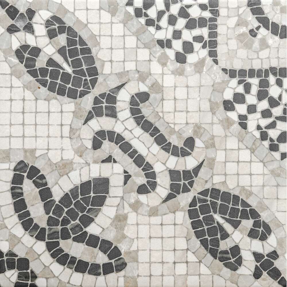 Roman Road 8" x 8" Grey Porcelain Satin Tile