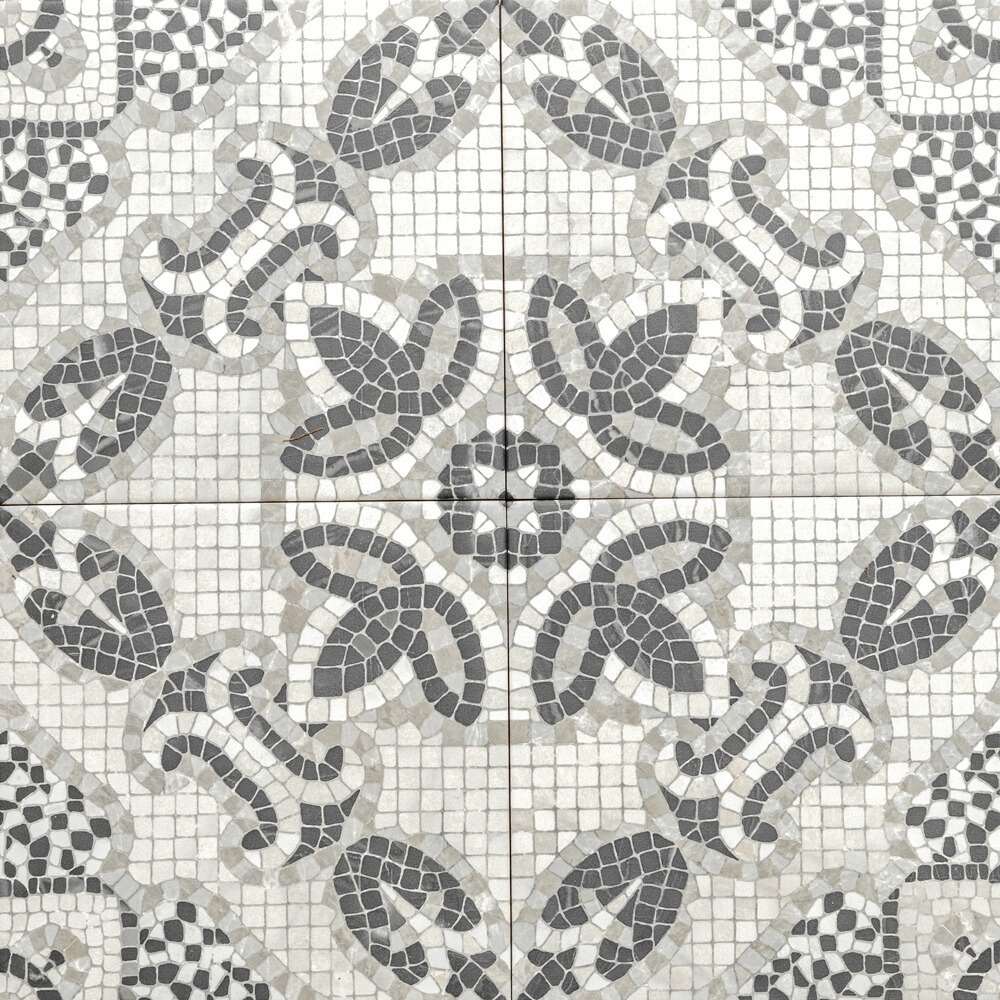 Roman Road 8" x 8" Grey Porcelain Satin Tile