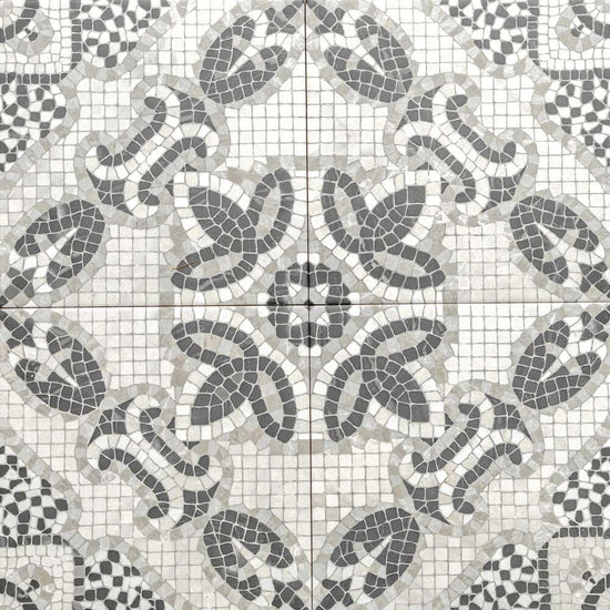 Roman Road 8" x 8" Grey Porcelain Satin Tile