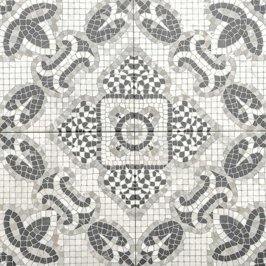 Roman Road 8" x 8" Grey Porcelain Satin Tile