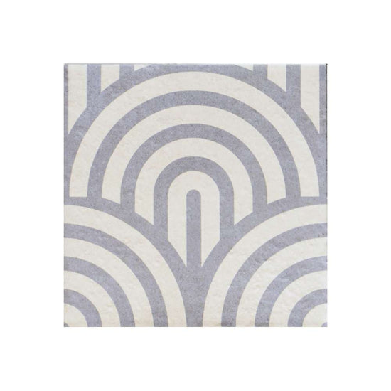 Verity Waves 8" x 8" Azul Porcelain Matte Tile