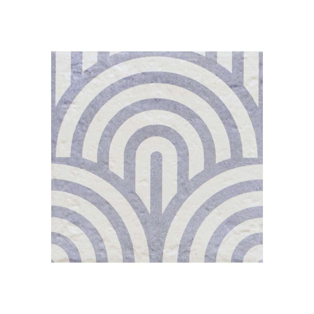 Verity Waves 8" x 8" Azul Porcelain Matte Tile