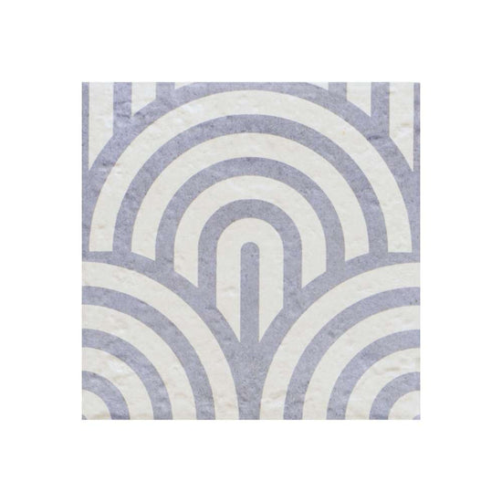 Verity Waves 8" x 8" Azul Porcelain Matte Tile