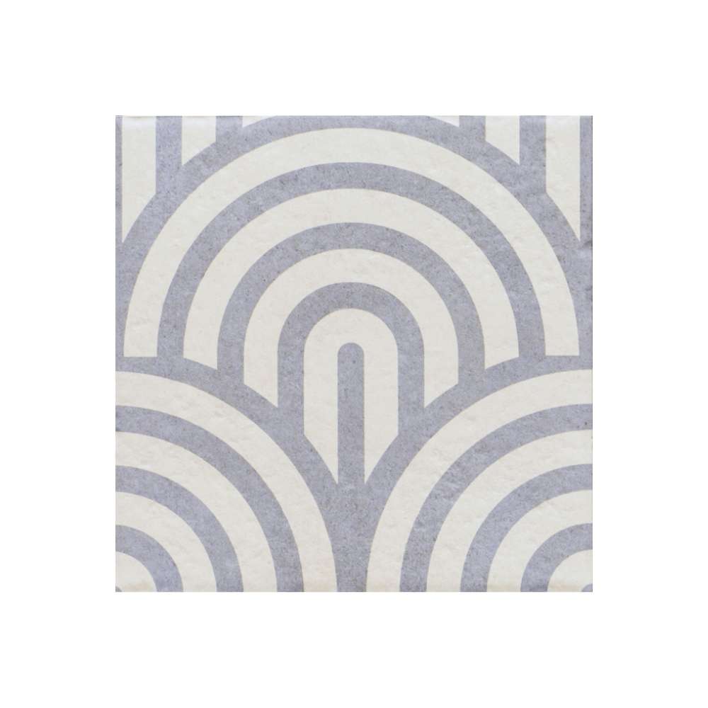 Verity Waves 8" x 8" Azul Porcelain Matte Tile