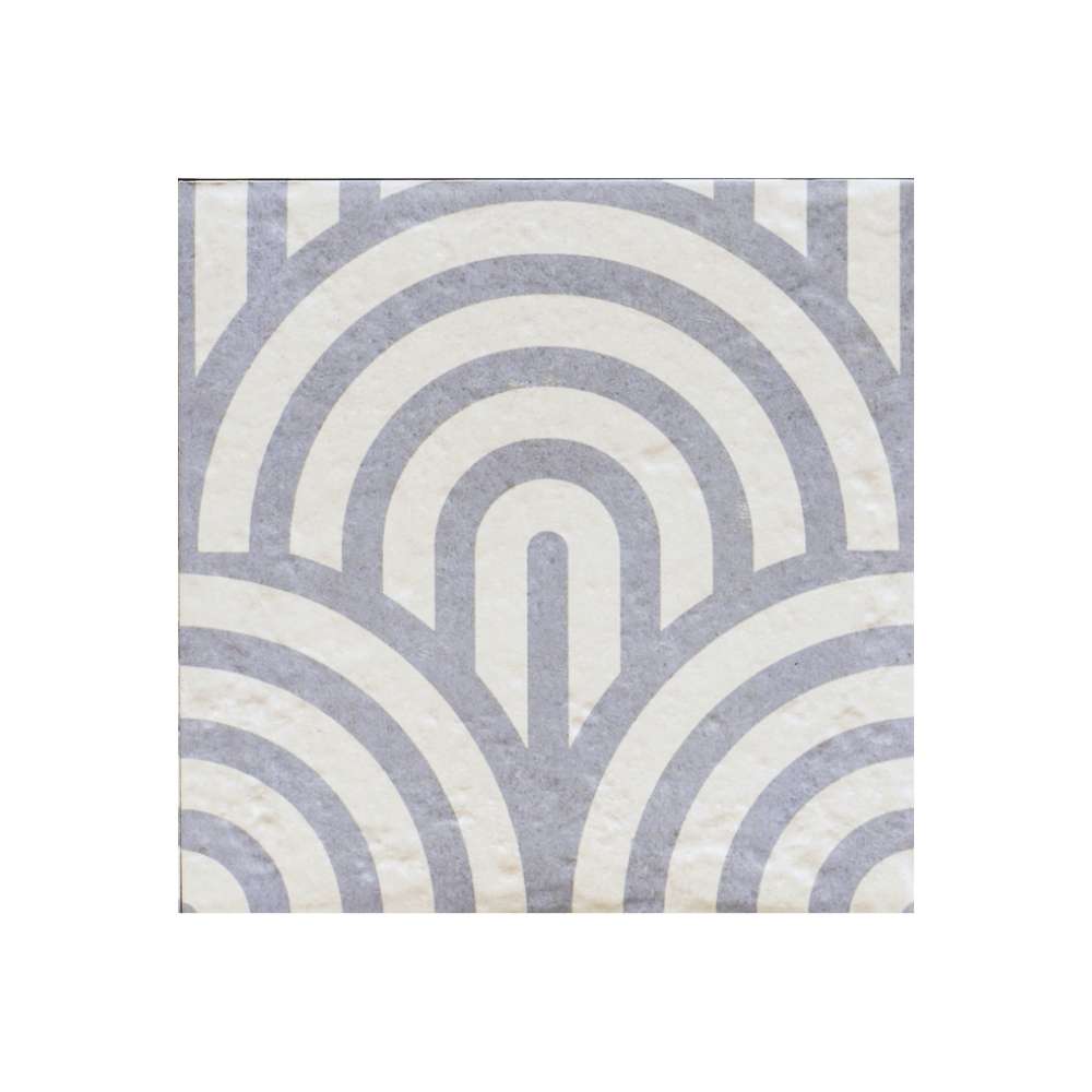 Verity Waves 8" x 8" Azul Porcelain Matte Tile