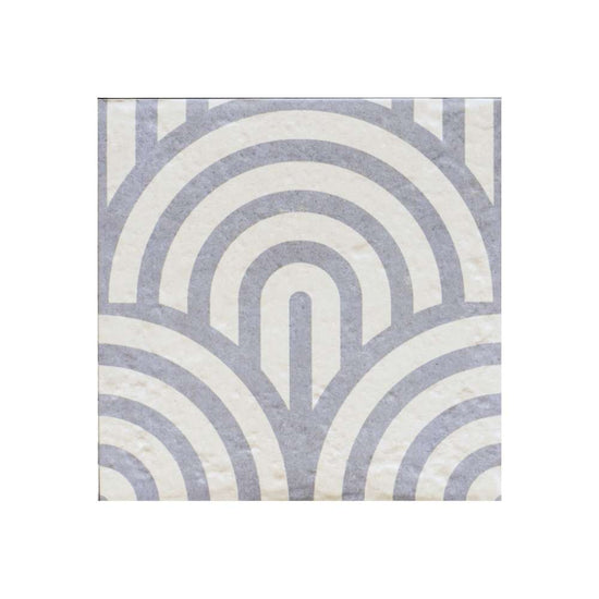 Verity Waves 8" x 8" Azul Porcelain Matte Tile