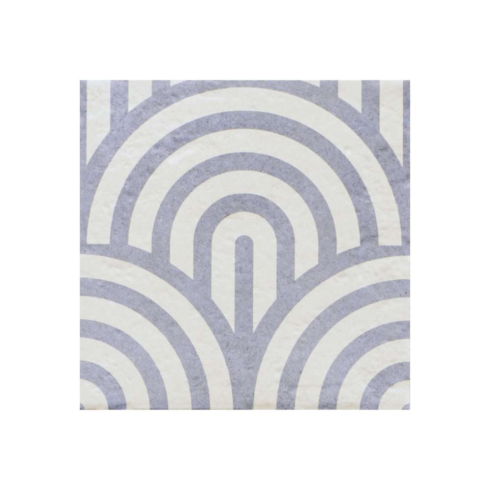 Verity Waves 8" x 8" Azul Porcelain Matte Tile