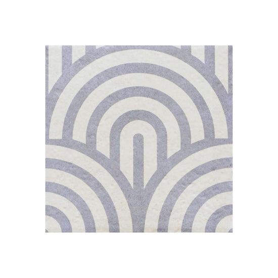 Verity Waves 8" x 8" Azul Porcelain Matte Tile