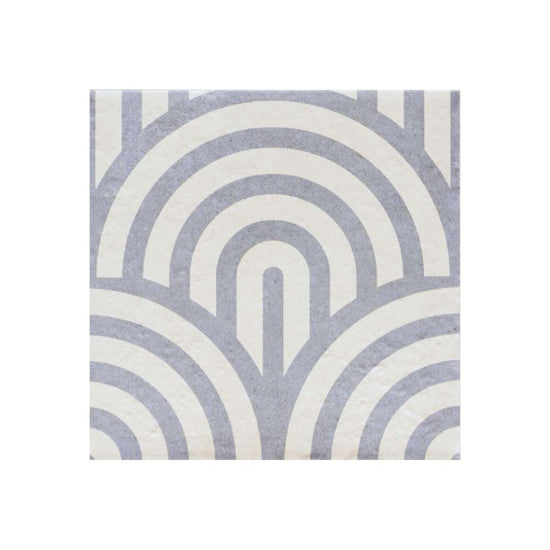 Verity Waves 8" x 8" Azul Porcelain Matte Tile